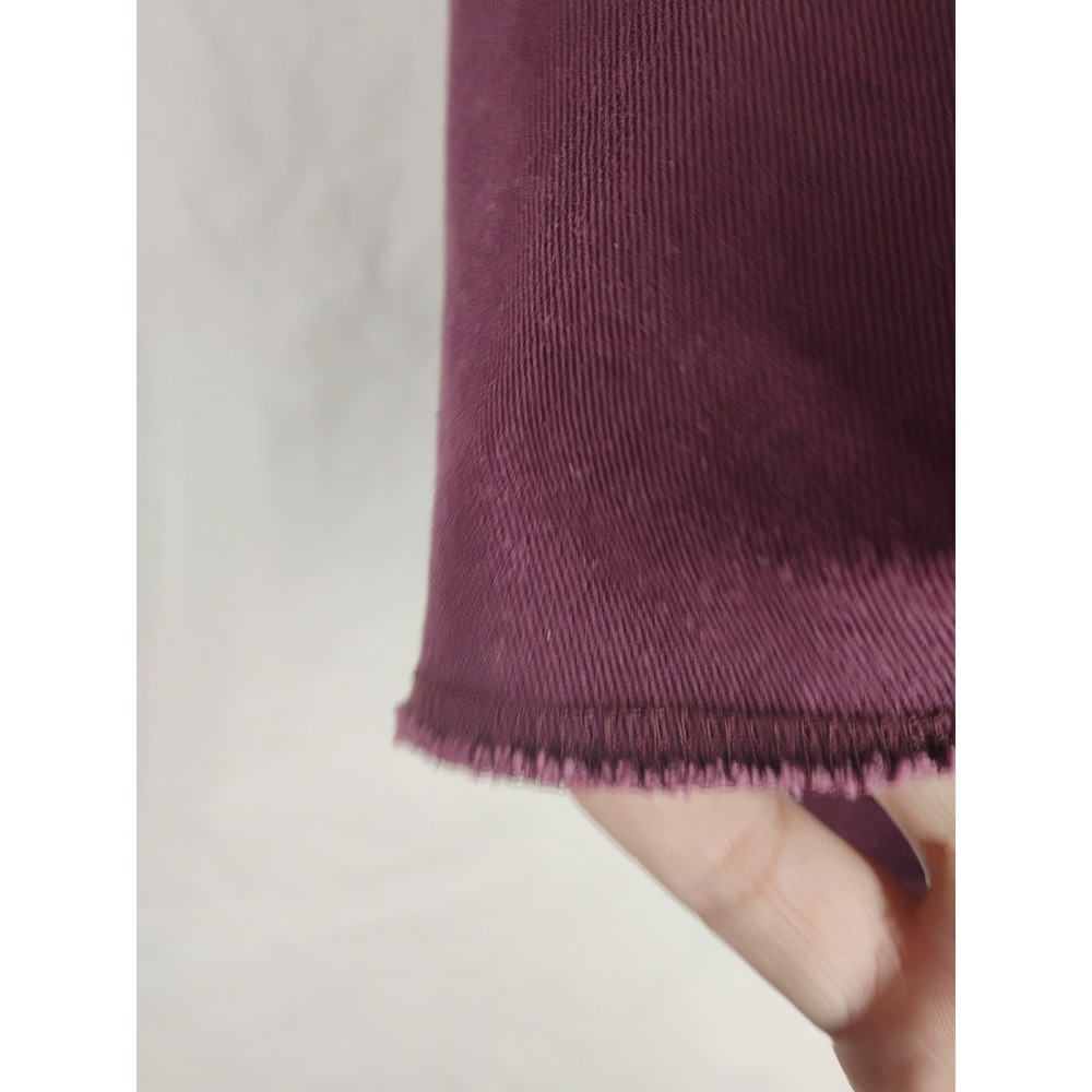 Vtg Wrangler 17 1/2 Mens XL Maroon Raw Edge Western Pearl Snap Button Up Shirt - Picture 11 of 11